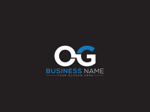 Initial OG Logo Icon, Colorful Og o&g Logo Letter Victor Image Design