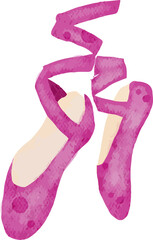 watercolor hand painted shoes, fashion illustration