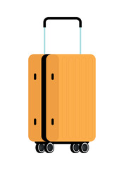 yellow modern suitcase