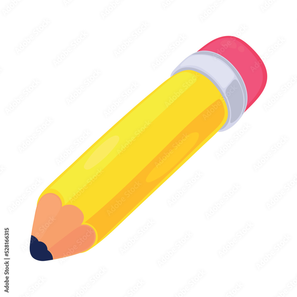 Poster school pencil icon