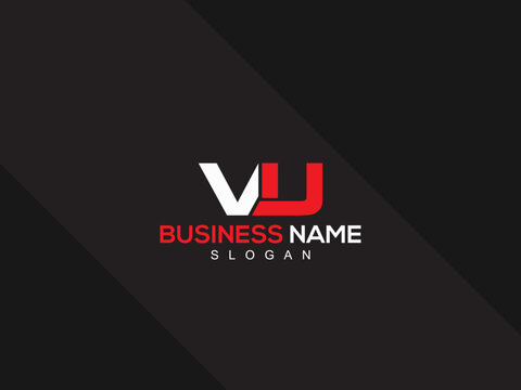 Creative VU Logo Letter Vector Icon Design For Your Any Type Of Business Or Brand