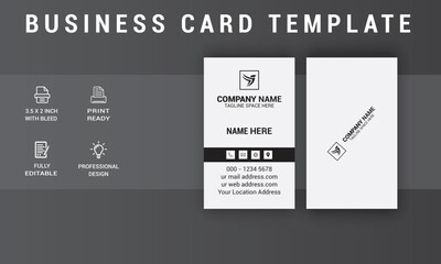Creative Business Card Design.  Modern Card Design. Photos & Vector Standard Template
