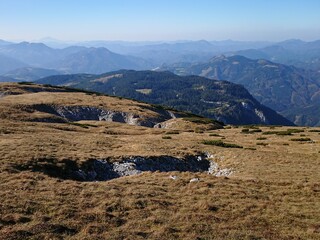 W drodze na Schneeberg.