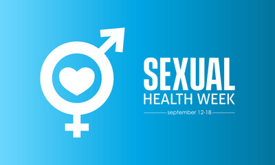 Vector illustration design concept of Sexual Health Week observed on every september.