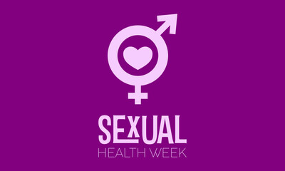 Vector illustration design concept of Sexual Health Week observed on every september.
