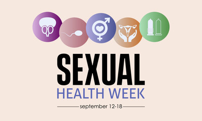 Vector illustration design concept of Sexual Health Week observed on every september.