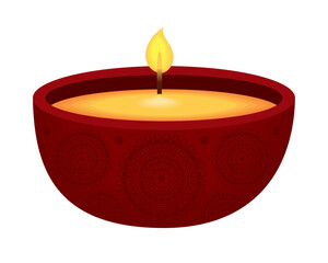 diwali diya vector icon