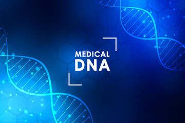 2d render of dna structure, abstract background