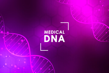 2d render of dna structure, abstract background