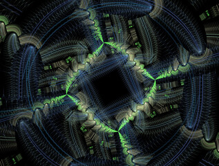 Imaginatory fractal abstract background Image