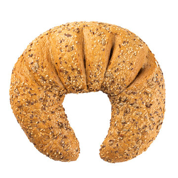 png Isolated rogal oat crescent shape yeast roll