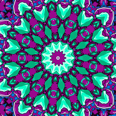 Fantasy flower Mandala background illustration