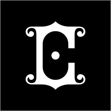 Monogram letter c