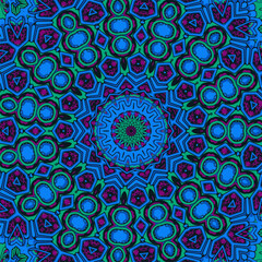 Multicolor mosaic texture Seamless kaleidoscope texture Unique kaleidoscope design
