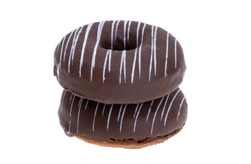 chocolate donut isolated