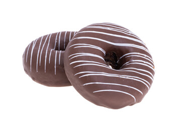 chocolate donut isolated