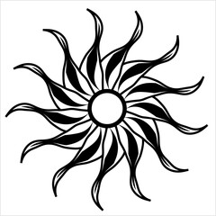 Tribal Tattoo Sun M_2208007