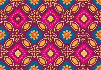 Indonesian batik motif with a very distinctive plant pattern. Exclusive vector for design