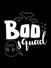 Boo squad halloween  t-shirt design 