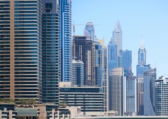 architecture view in dubai marina , in united arab emirates
