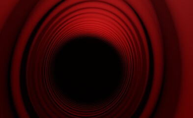 Abstract red swirl pattern illusion background 3d render