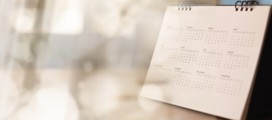 Calendar Event Planner is busy.calendar,clock to set timetable organize schedule,planning for business meeting or travel planning concept.