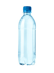 plastic water bottles isolated