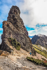 Landscape View Of Yushan Mountains On The Trail To Mt. Jade East Peak, Yushan National  Park, Chiayi, Taiwan