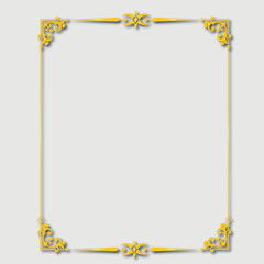Frame, in the style of an ornament, Vector illustration eps 10, Art.