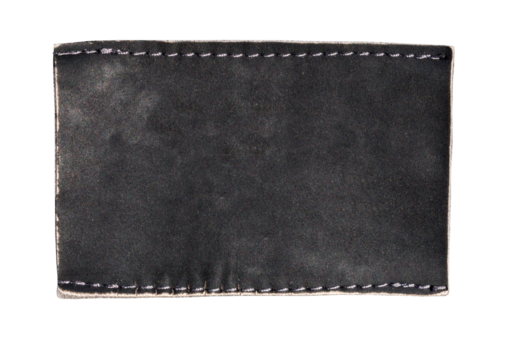 Blank jeans label isolated