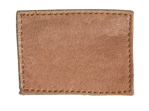 Blank jeans label isolated