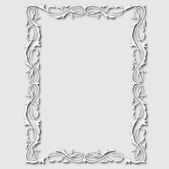 Frame, in the style of an ornament, Vector illustration eps 10, Art.
