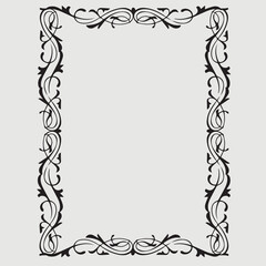 Frame, in the style of an ornament, Vector illustration eps 10, Art.