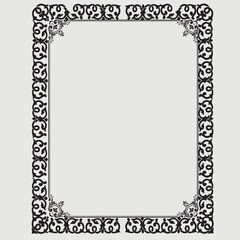 Frame, in the style of an ornament, Vector illustration eps 10, Art.