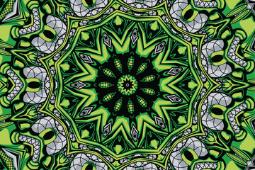 Ethnic geometric colorful print mexican psychdedlic background