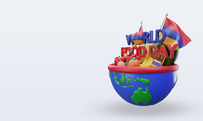 3d World Food Day Armenia rendering right view
