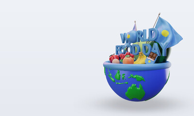 3d World Food Day Palau rendering right view