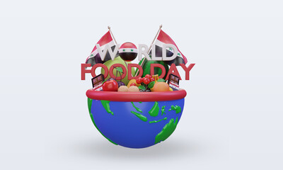 3d World Food Day Syria rendering front view