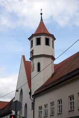 Fototapeta na wymiar Spitalkirche in Noerdlingen