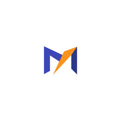 M Logo. Abstract and Modern Letter M Logo Design for Business and Technology Identity