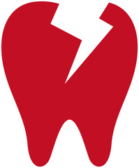 虫歯アイコンイラスト