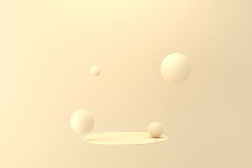 Display stand design. 3D product display. 3D rendering.