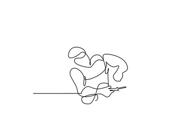 an employee holding a screwdriver is serving