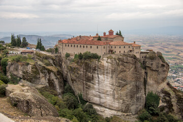 Fototapeta na wymiar Meteora Monasteries, rocks of Thessaly. Trikala region, Greece