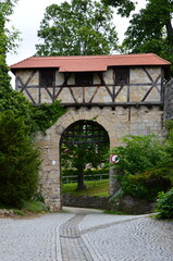 Fototapeta na wymiar Historical Castle Unterschloss in the Town Kranichfeld, Thuringia