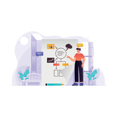 Business Marketing Plan illustration concept