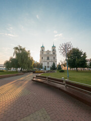 Fototapeta na wymiar Cathedral of St. Francis Xavier in Grodno. Belarus