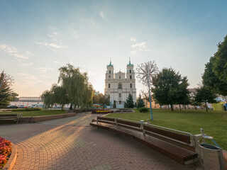 Fototapeta na wymiar Cathedral of St. Francis Xavier in Grodno. Belarus
