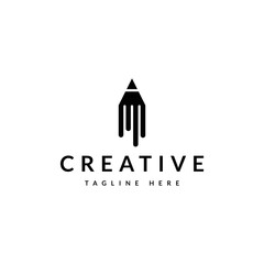 creative pencil logo design