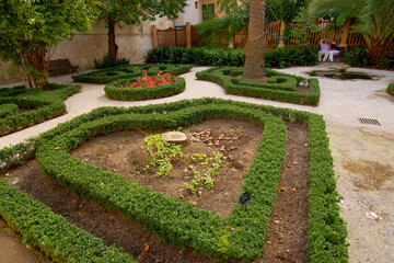 Jardines del Plau Episcopal.Palma.Mallorca.Baleares.España.